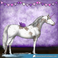 Horse Color:White Spotted Silver Brown Dun Sabino