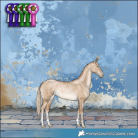 Horse Color:Chocolate Palomino Pearl Dun Brindle