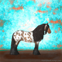 Horse Color:Brown Dun Near Leopard 