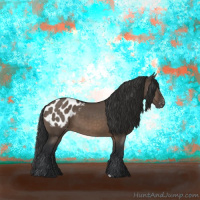 Horse Color:Brown Dun Appaloosa 