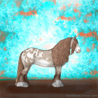 Horse Color:Liver Red Dun Frame Blanket