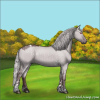 Horse Color:Chocolate Silver Grullo Chinchilla Tobiano 
