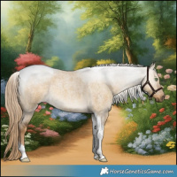 Horse Color:Chocolate Palomino Roan Dun Tobiano