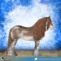 Horse Color:Liver Red Dun Sabino Rabicano Brindle