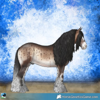 Horse Color:Brown Onyx Mushroom Sabino Splash Rabicano 