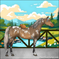Horse Color:White Spotted Silver Buckskin Dun Varnish