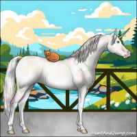 Horse Color:White Spotted Silver Smoky Creme Onyx Rabicano