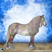 Horse Color:Nacre Chocolate Silver Brown Chinchilla Sabino