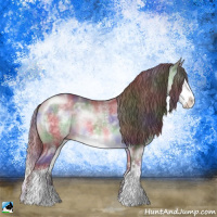 Horse Color:Nacre Chocolate Brown Chinchilla Sabino