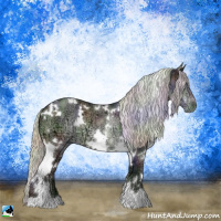 Horse Color:Nacre White Spotted Silver Brown Chinchilla Ice 