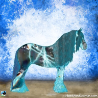 Horse Color:Thunderstruck Midnight Brown Ice Onyx Tobiano Appaloosa 