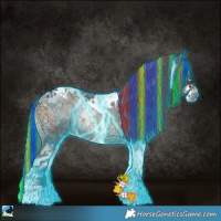 Horse Color:Painted Thunderstruck Brown Ice Onyx Sabino Tobiano 