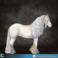 Horse Color:White Spotted Silver Amber Champagne Pearl Onyx Tobiano 
