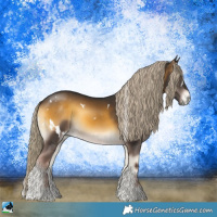 Horse Color:White Spotted Chocolate Palomino Onyx Mushroom Rabicano