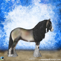 Horse Color:Blue Onyx Sabino Tobiano 