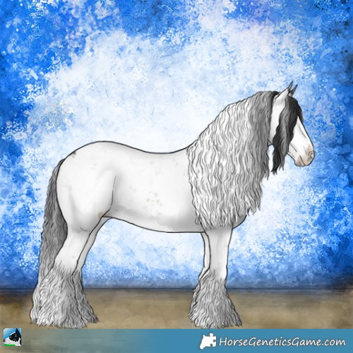 Horse Color:Grullo Onyx Mushroom Sabino Rabicano Brindle 