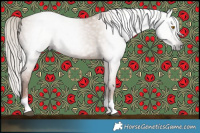 Horse Color:Gray Silver Grullo Pearl Tobiano