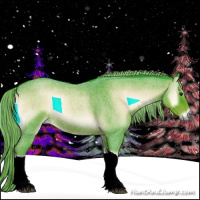 Horse Color:Watercolor Liver Red Onyx Roan 