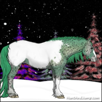 Horse Color:Watercolor Blue Onyx Ice Appaloosa 