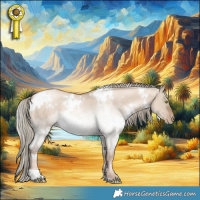 Horse Color:White Spotted Liver Red Dun Pearl Mushroom 