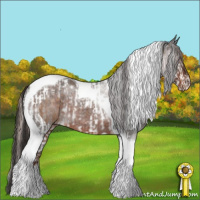 Horse Color:Liver Red Dun Splash Tobiano  and Liver Red Roan Tobiano 