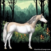 Horse Color:Silver Classic Champagne Dun Splash Frame 