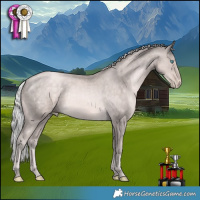 Horse Color:Platinum Chocolate Palomino Pearl