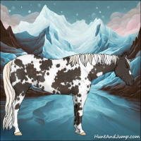 Horse Color:White Spotted Liver Chestnut Mushroom 