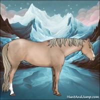 Horse Color:Liver Chestnut Pearl Mushroom Sabino 