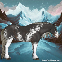 Horse Color:White Spotted Liver Chestnut Mushroom 