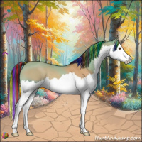 Horse Color:Painted Bay Dun Sabino Splash 