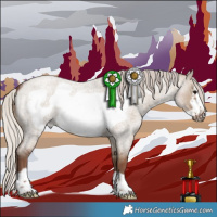 Horse Color:Silver Grullo Roan Frame 