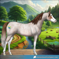 Horse Color:Red Roan Splash
