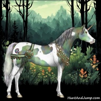 Horse Color:Nacre Silver Black Chinchilla Splash Tobiano 