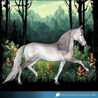 Horse Color:Chocolate Silver Bay Chinchilla Onyx 