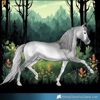Horse Color:Silver Grullo Chinchilla Onyx 