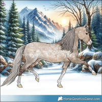 Horse Color:Silver Brown Ice Dun 