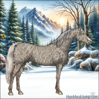 Horse Color:Silver Classic Champagne Ice Dun 