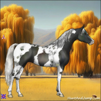 Horse Color:Liver Chestnut Mushroom Tobiano 