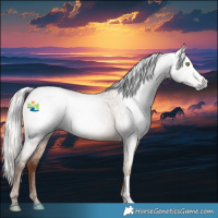 Horse Color:Gray Silver Sable Champagne Roan Rabicano 