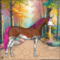 Horse Color:Painted Silver Brown Splash 