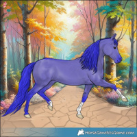 Horse Color:Watercolor Smoky Grullo 