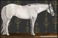 Horse Color:Platinum White Spotted Chocolate Palomino Pearl 