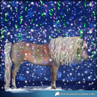 Horse Color:Nacre Silver Black Tobiano