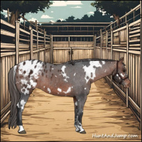 Horse Color:White Spotted Bay Appaloosa Rabicano 