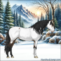 Horse Color:Liver Red Dun Near Fewspot 