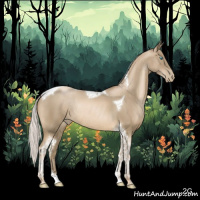 Horse Color:Silver Smoky Black Pearl Tobiano Rabicano 