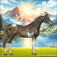 Horse Color:Chocolate Palomino Tobiano 