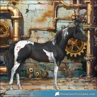 Horse Color:Brown Tobiano 