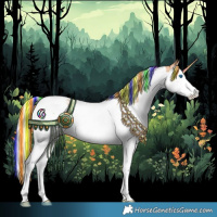 Horse Color:Painted Silver Amber Champagne Splash Tobiano Rabicano 